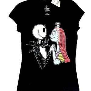 Black Nightmare Before Christmas Fitted T-Shirt Women / Juniors